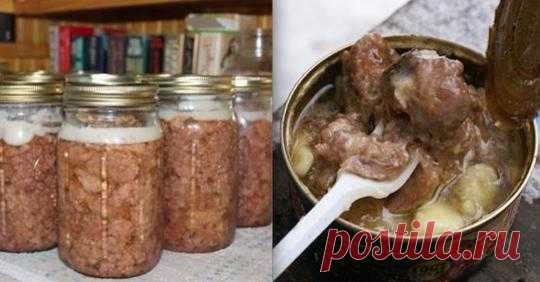 Для тех, кто очень любит нежное мясо! Сочная домашняя тушенка Читать далее...