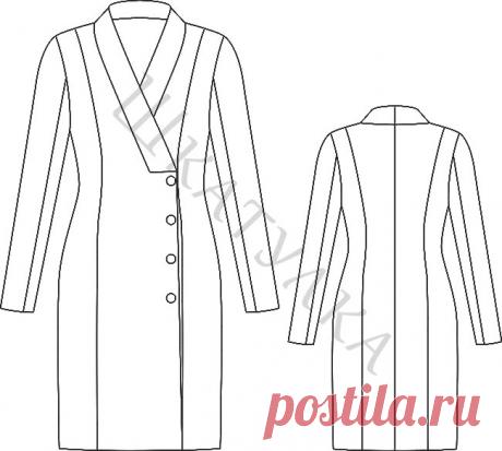 Выкройка платья-жакета WD051219 | Шкатулка
