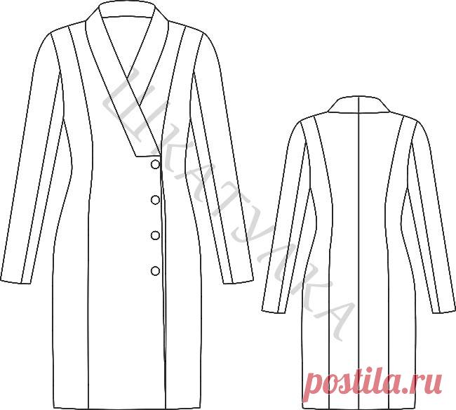 Выкройка платья-жакета WD051219 | Шкатулка