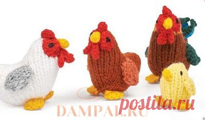 Петух и курочки с цыплятами | DAMские PALьчики. ru