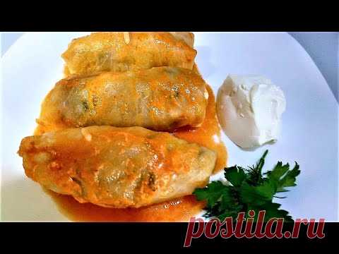 ГОЛУБЦЫ с капусты, мясом и рисом. Вкуснейшие голубцы и соус к голубцам, все очень хвалят этот рецепт - YouTube