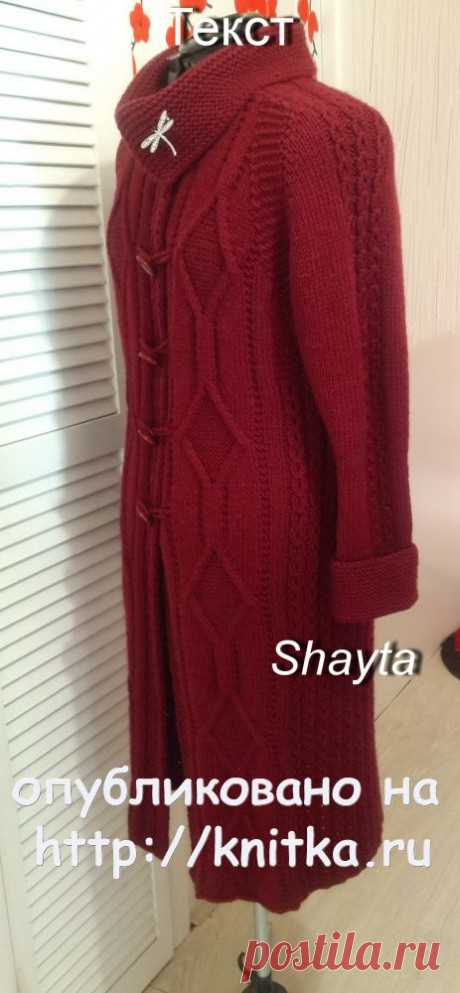 Пальто Сангрия с рукавами реглан от Shayta, Вязание для женщин