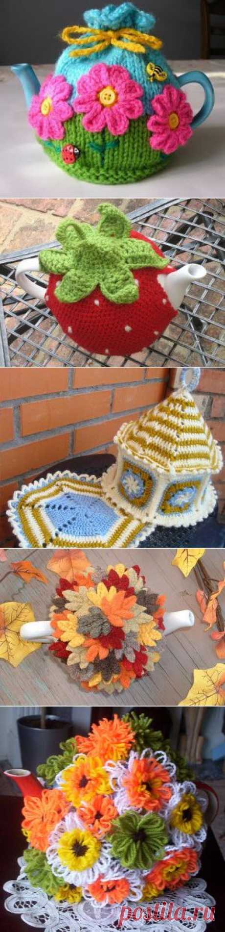 Вязаный чехол для чайника | Креативные идеи - для дома, для сада, вязание, шитье, описание моделей