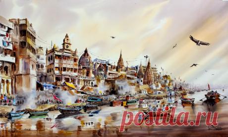 Акварели. Тайский художник Танакорн Чаиджинда (Thanakorn Chaijinda)