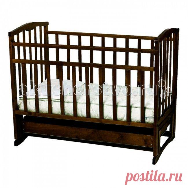 Детская кроватка Агат Золушка-6 маятник продольный с ящиком