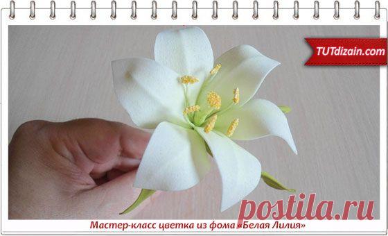 Мастер-класс цветка из фома «Белая Лилия» » Планета рукоделия