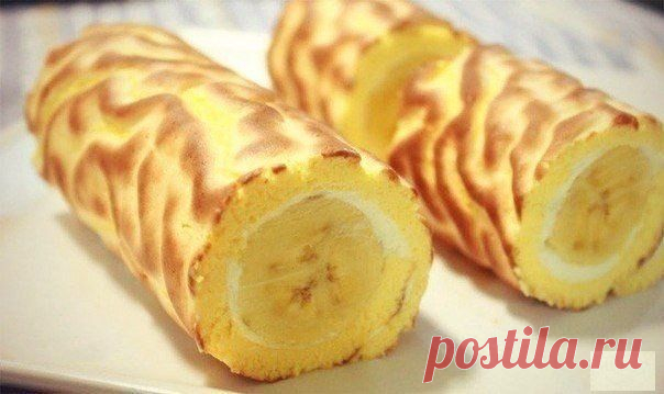 Банановый рулет - быстро и вкусно! | Семья и дом