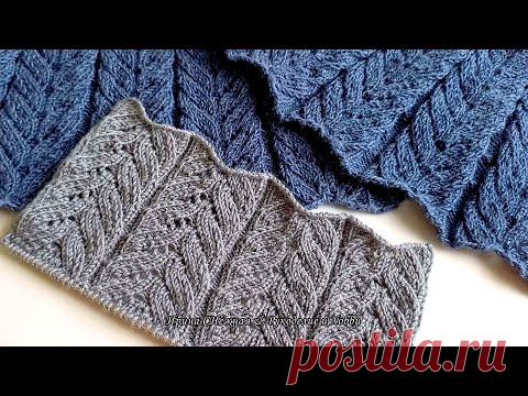 😍 💖 ВЯЖЕМ НА ВЕСНУ ШИКАРНО И ПРОСТО! Роскошный ажурный узор спицами для весенних кофточек