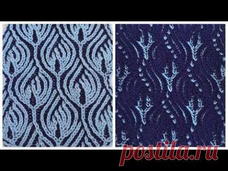 Brioche knitting *Blue flame* knitting patterns