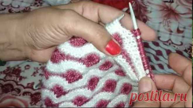 बहुत  सुन्दर डिजाईन  किसी में भी डाल सकतें हैं।  #32,,knitting Lesson #2018.