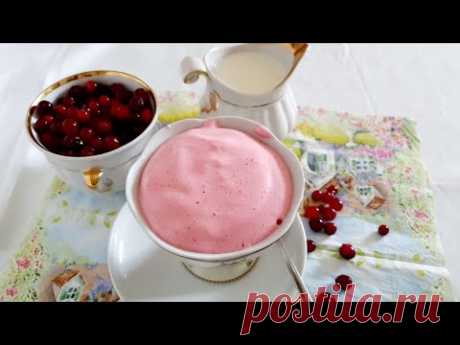 КЛЮКВЕННЫЙ МУСС НА МАННОЙ КРУПЕ