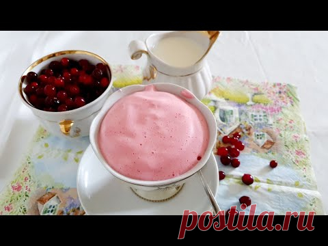 КЛЮКВЕННЫЙ МУСС НА МАННОЙ КРУПЕ