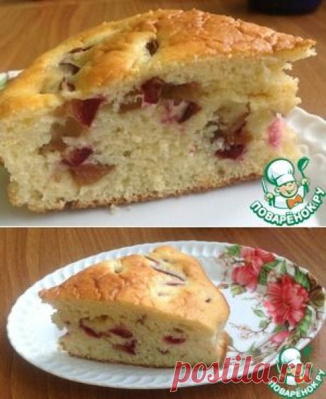 Пирог сливовый &quot; Бархат&quot; - кулинарный рецепт