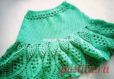 Юбка крючком *Виноградинка* - Crochet Modnoe Vyazanie