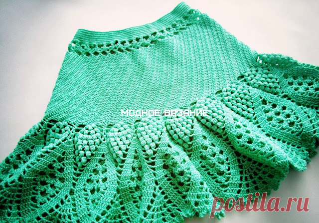 Юбка крючком *Виноградинка* - Crochet Modnoe Vyazanie