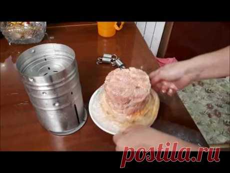 Ветчина из свиной лопатки /Приготовление в ветчинице Белобока