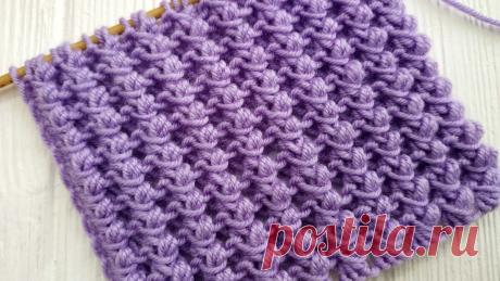 ОРИГИНАЛЬНЫЙ и КРАСИВЫЙ Объемный Узор спицами ПУЗЫРЬКИ | Enjoy Knitting/Вяжем узоры | Яндекс Дзен