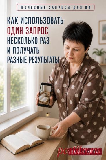 Хороший запрос к ИИ можно использовать как основу для продолжения работы. Не обязательно каждый раз начинать задачу заново: попросите другой вариант, уточните условие или измените один важный параметр.Например: «Составь меню на три дня». Затем: «Сделай блюда проще» или «Предложи более бюджетный вариант».Попробуйте взять знакомый запрос, изменить одно условие и сравнить ответы. Сохраните пин, чтобы этот приём был под рукой.