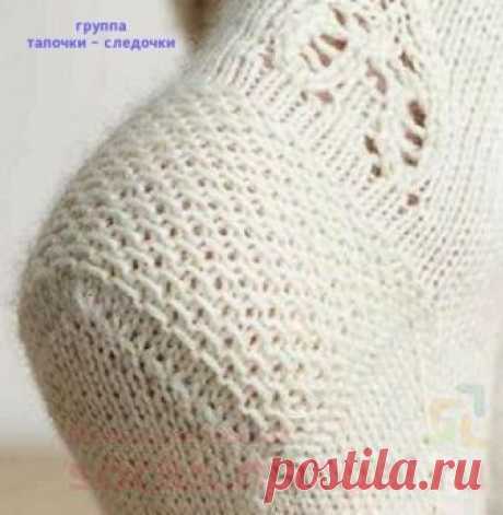 Узоры для вязания прочной пяточки.