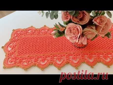 Vídeo Aula Trilho de Mesa em Crochê Magnus. Fácil e maravilhoso 🧡🧡🧡