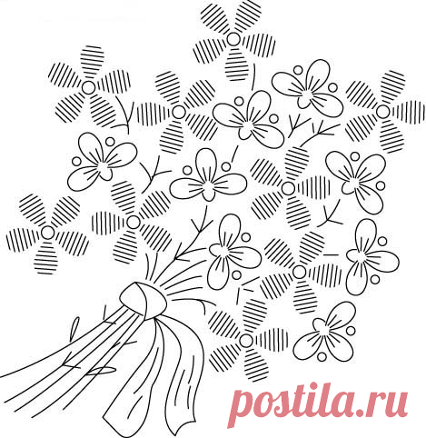 Уроки вышивки. Простая гладь