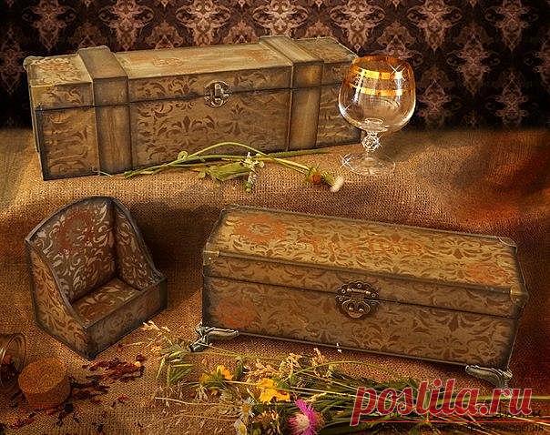 Декупаж коробки в классическую шкатулку своими руками - урок