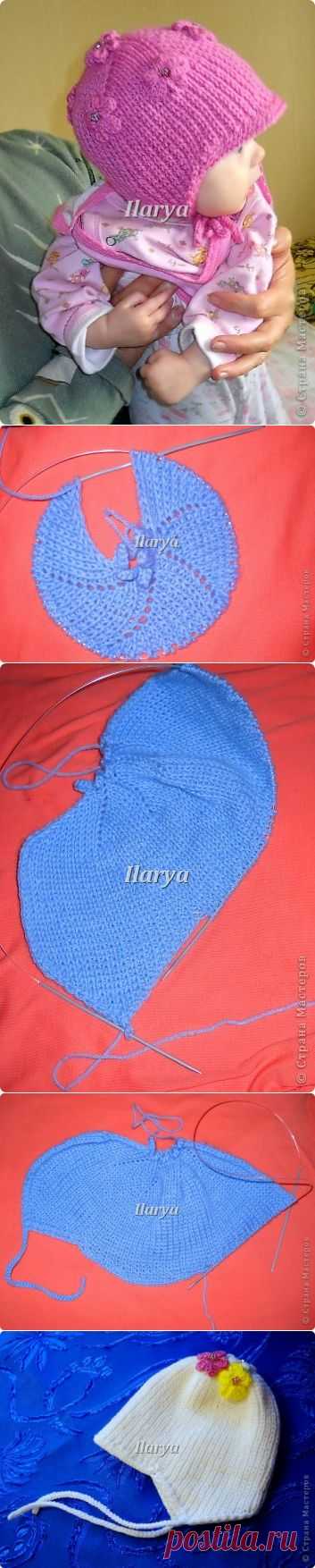 Шапочка с козырьком и ушками