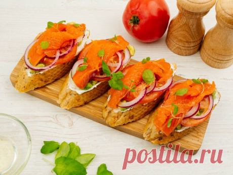 Бутерброд с семгой, авокадо, помидорами и луком – пошаговый рецепт приготовления с фото