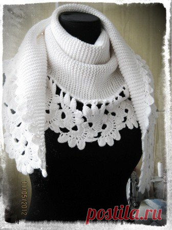 КАК СВЯЗАТЬ БАКТУС (Вязание спицами и крючком) — Журнал Вдохновение Рукодельницы