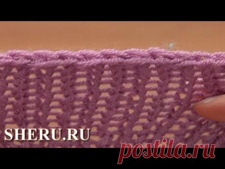 Вязание Урок 7 способ 3 из 12 Закрытие полотна по узору