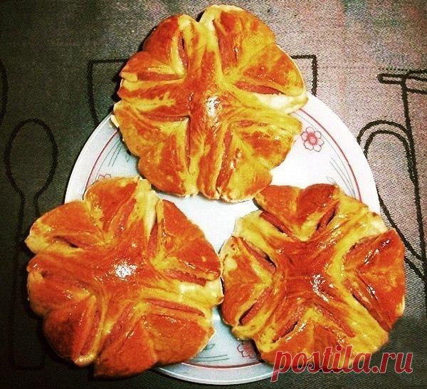 Колбасные цветочки!!! — Вкусные рецепты