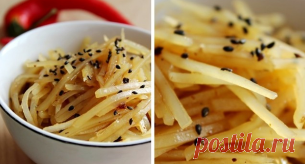 Вкусно и быстро! Корейский салат из картофеля на каждый день Корейский салат из картофеля Камди Ча Вы конечно же хоть раз в жизни пробовали или ели морковку по-корейски и кимчи из китайской капусты. Но, есть еще одно блюдо корейской кухни, которое не так сильно известно в России, но которое очень вкусное и довольно просто готовится из самого...
