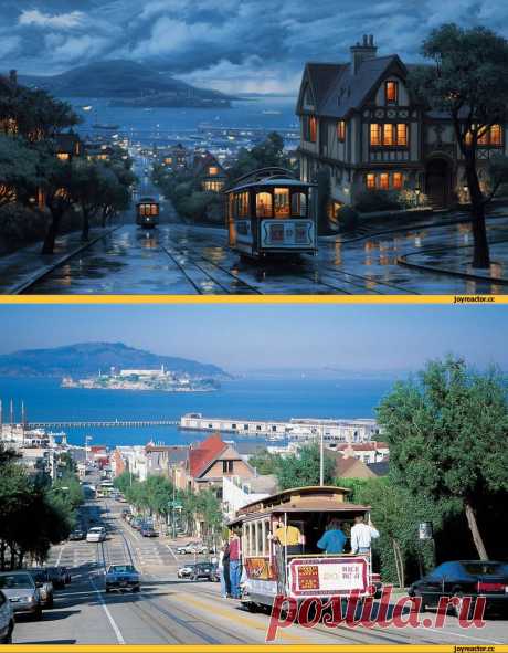 Картины Евгения Лушпина (21 шт.) / красивые картинки городской пейзаж Evgeny Lushpin продолжение в комментариях фото / Смешные картинки, приколы, видео, лучшие демотиваторы со смыслом и по-русски, много комиксов.