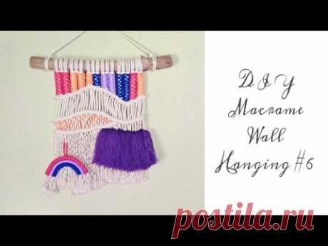 [Engsub] DIY Macrame Wall Hanging #6 || Tutorial Hiasan Dinding Macrame