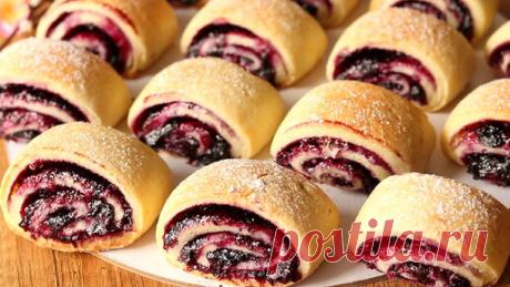 Невероятно просто и вкусно! Берём ягоду из морозилки, добавляем творог. Получается восхитительная творожная выпечка! Печенье с начинкой | Наташа Шакинко | Дзен