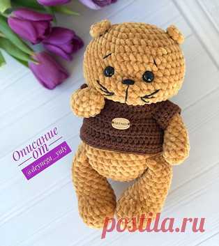 Котик амигуруми. Схемы и описания для вязания игрушек крючком! Бесплатный мастер-класс от Юлии Дейнега по вязанию котика из плюшевой пряжи крючком. Высота вязаной игрушки примерно 20-22 см. Для изготовления плюшев…