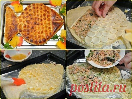 шеф-повар Одноклассники: ПИРОГ &quot;ЗОЛОТАЯ РЫБКА&quot;