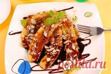 Бананы-гриль с шоколадом