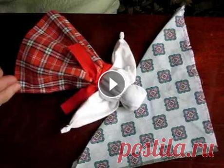 Технология изготовления народной куклы закрутки ОЧЕНЬ КОРОТКИЙ &quot;МК&quot; ДЛЯ ДЕТЕЙ!...