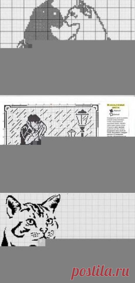 вышивка крестом схемы черно-белые: 19 тыс изображений найдено в Яндекс.Картинках