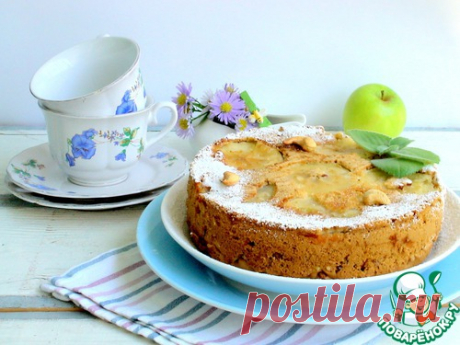 Яблочно-ореховый шарлот - кулинарный рецепт