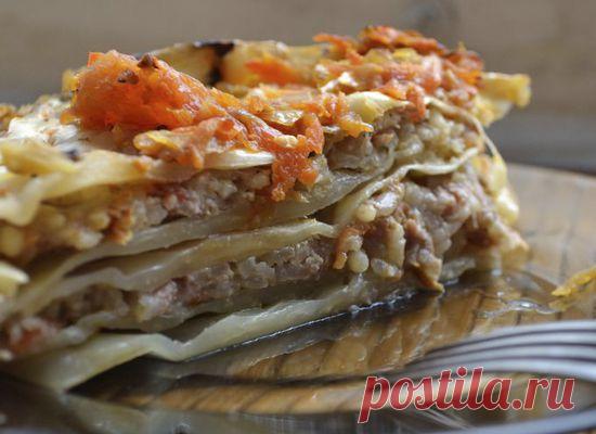 Лазанья с молодой капустой | БУДЕТ ВКУСНО!
 Это самая вкусная лазанья из тех, что я пробовала.                        
1 небольшой кочан молодой капусты
1 луковица
1 красный сладкий 
200 г грибов (свежих или замороженных)
400 г консервированных помидоров (в собственном соку)
8-10 листов для лазаньи
150 мл соуса песто

2 зубчика чеснока
щепотка чили и зиры
соль, перец

Для соуса:
2 ст.л. слив. масла
100 мл сливок 10%
1 яйцо
100 тертого сыра