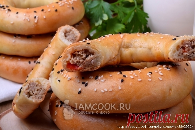 Бублики с мясом: по форме — бублик, по сути — пирожок — Вкусно!
