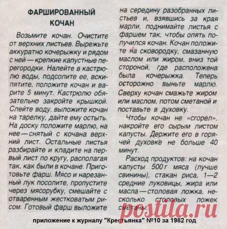 Фаршированный кочан