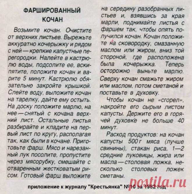 Фаршированный кочан