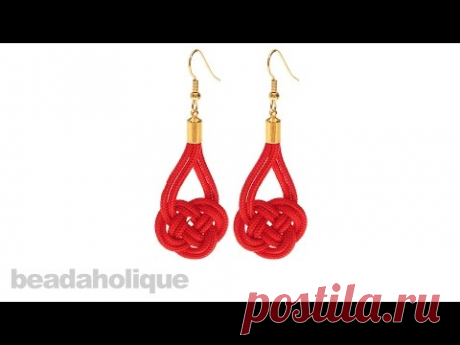 How to Make a Pair of Double Coin Knot Earrings