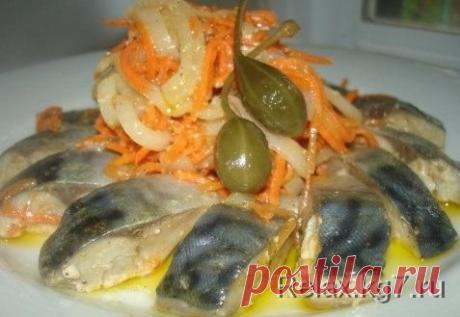 МАРИНОВАННАЯ СКУМБРИЯ "ПАЛЬЧИКИ ОБЛИЖЕШЬ"