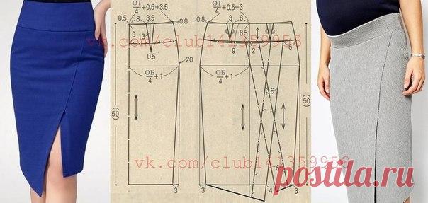 Юбка-карандаш на кокетке, с запахом. Если кокетку выкроить без вытачек из трикотажного полотна или широкой резинки, такая модель подойдет для беременных.
#простыевыкройки #простыевещи #шитье #юбкакарандаш #юбкасзапахом #длябеременных #выкройка