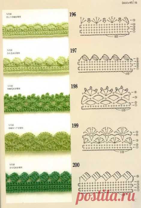 Обработка края изделия крючком: краеугольный камень красоты