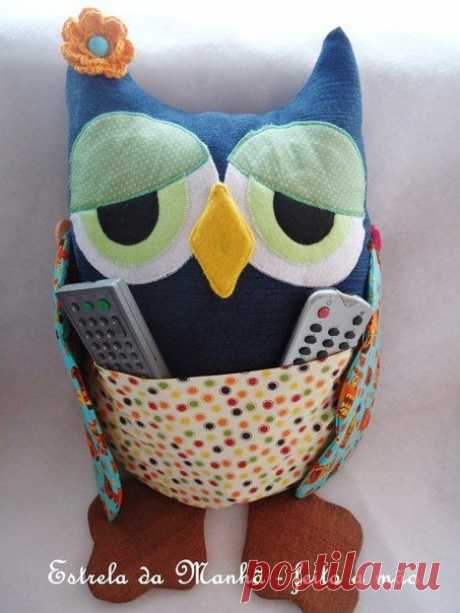 Сова - хранительница пультов. Деревня РУКОДЕЛКИНО (HandMade, идеи, рукоделие)